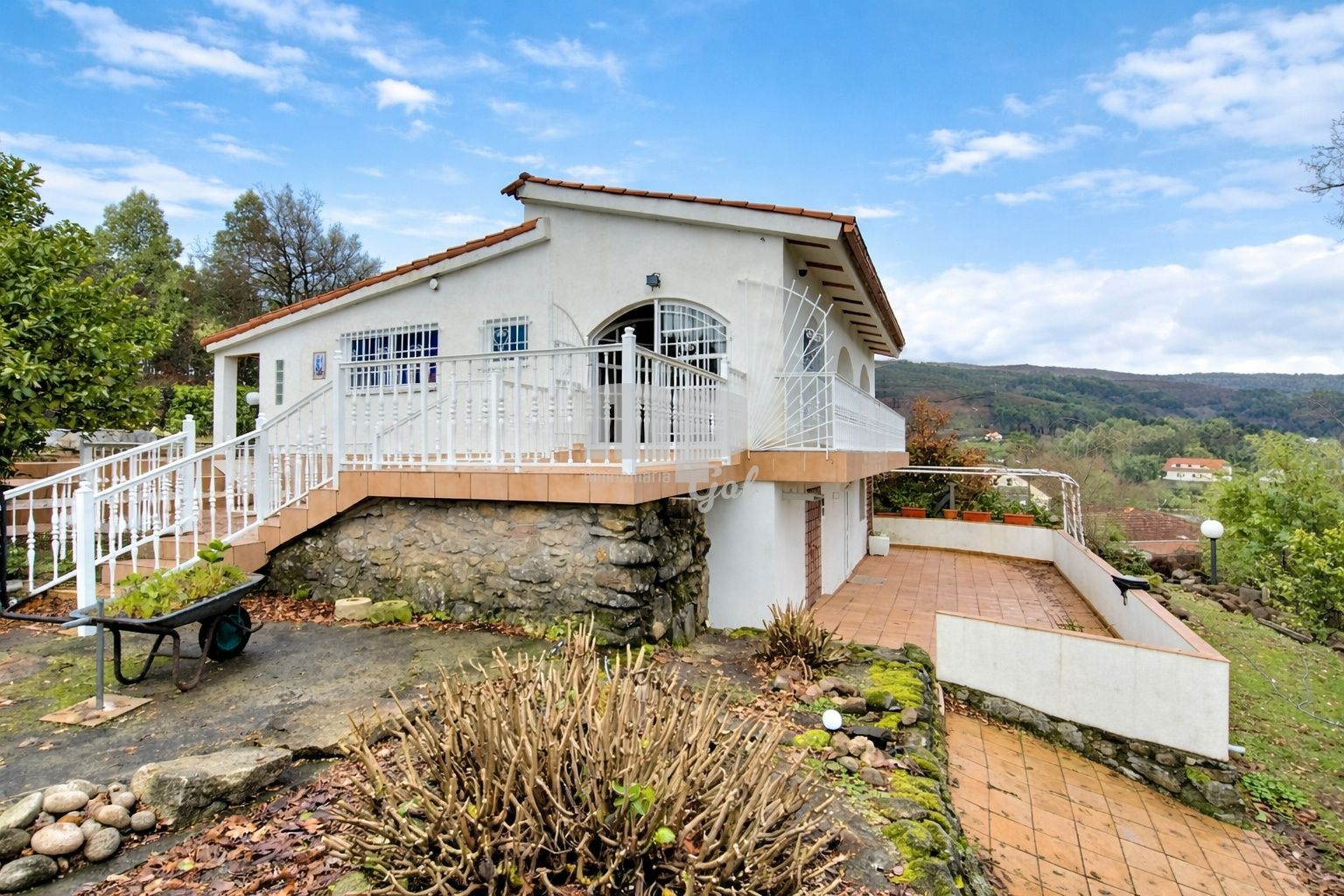 Exterior view of House or chalet for sale in Fornelos de Montes  with Heating, Private garden and Storage room