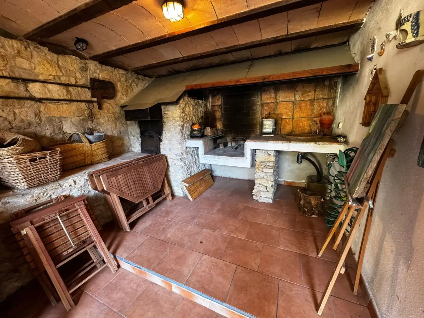 Cocina de Finca rústica en venta en La Pobla de Benifassà con Calefacción, Jardín privado y Terraza
