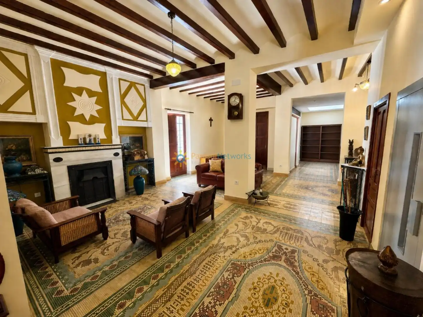 Sala d'estar de Casa adosada en venda en Rafelcofer amb Terrassa, Traster i Moblat