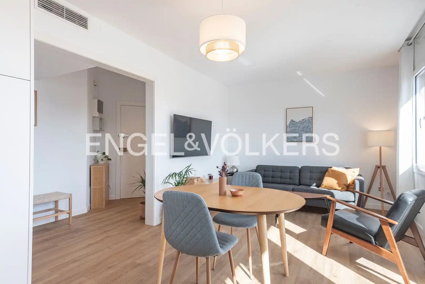 Living room of Flat for sale in Barcelona  with Air Conditioner, Heating and Parquet flooring
