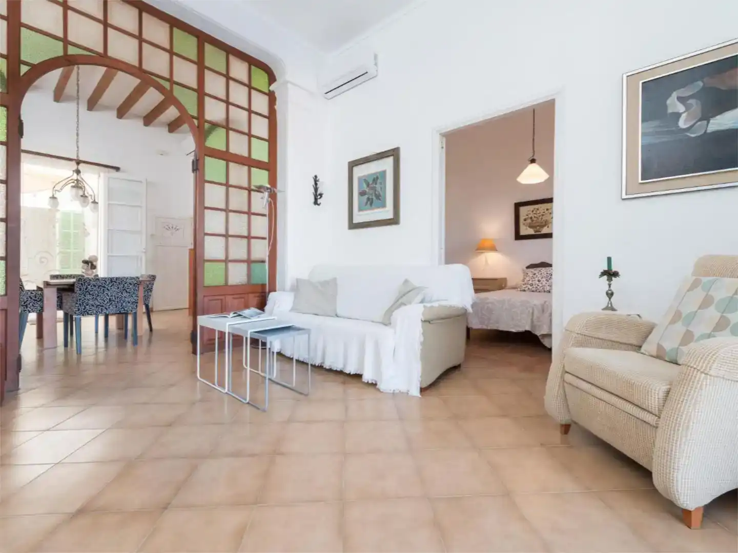 Sala de estar de Casa adosada en venta en Santa Margalida con Aire acondicionado y Balcón