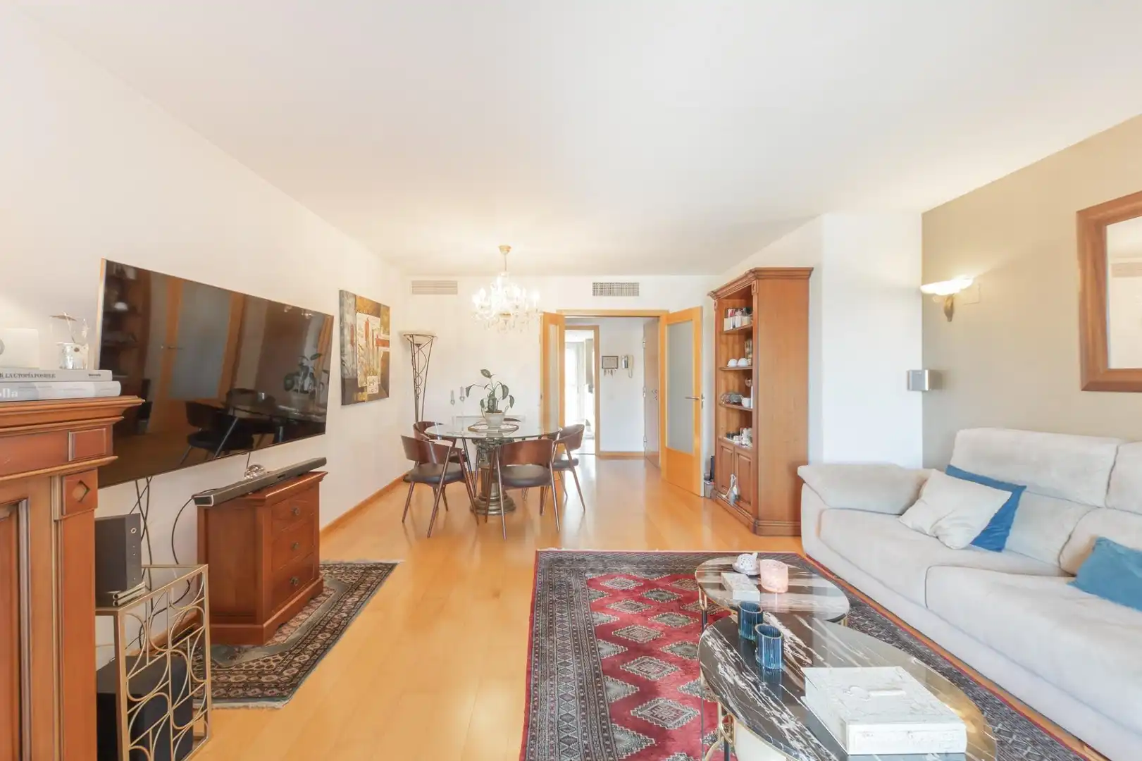 Sala de estar de Piso en venta en  Palma de Mallorca con Calefacción, Parquet y Trastero