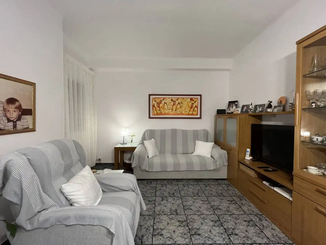 Sala de estar de Piso en venta en Barcelona con Aire acondicionado, Calefacción y Amueblado