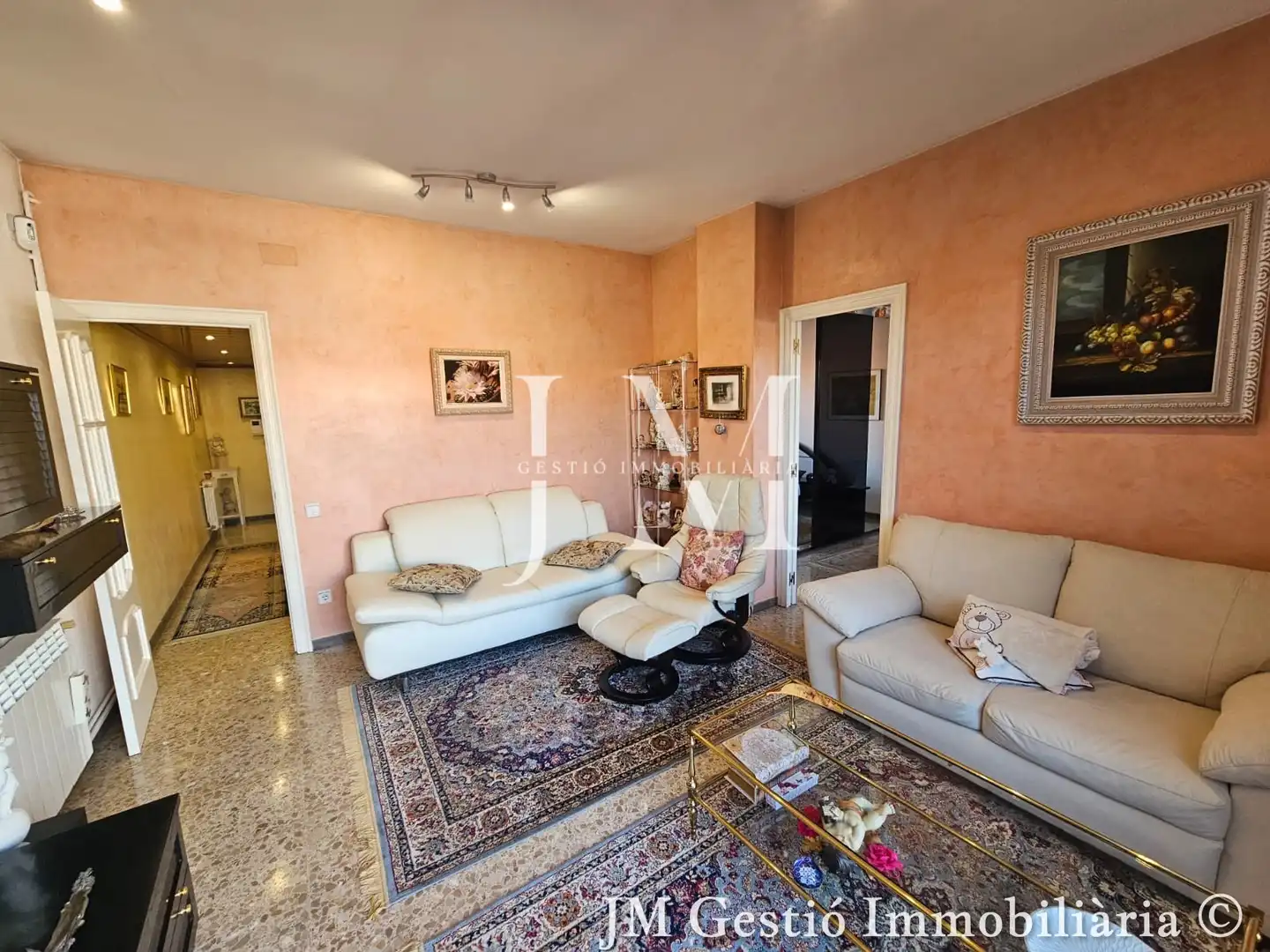 Sala d'estar de Àtic en venda en Barcelona amb Aire condicionat, Calefacció i Terrassa