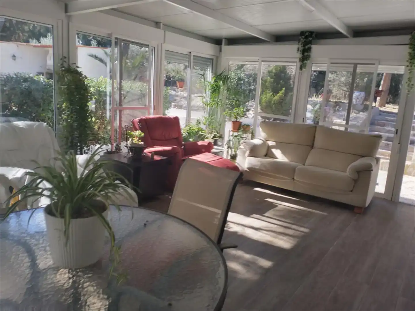 Sala d'estar de Finca rústica en venda en Sax amb Aire condicionat i Piscina