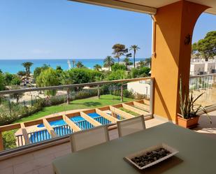 Terrace of Flat to rent in Villajoyosa / La Vila Joiosa  with Air Conditioner, Terrace and Swimming Pool