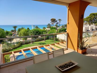 Terrace of Flat to rent in Villajoyosa / La Vila Joiosa  with Air Conditioner, Terrace and Swimming Pool