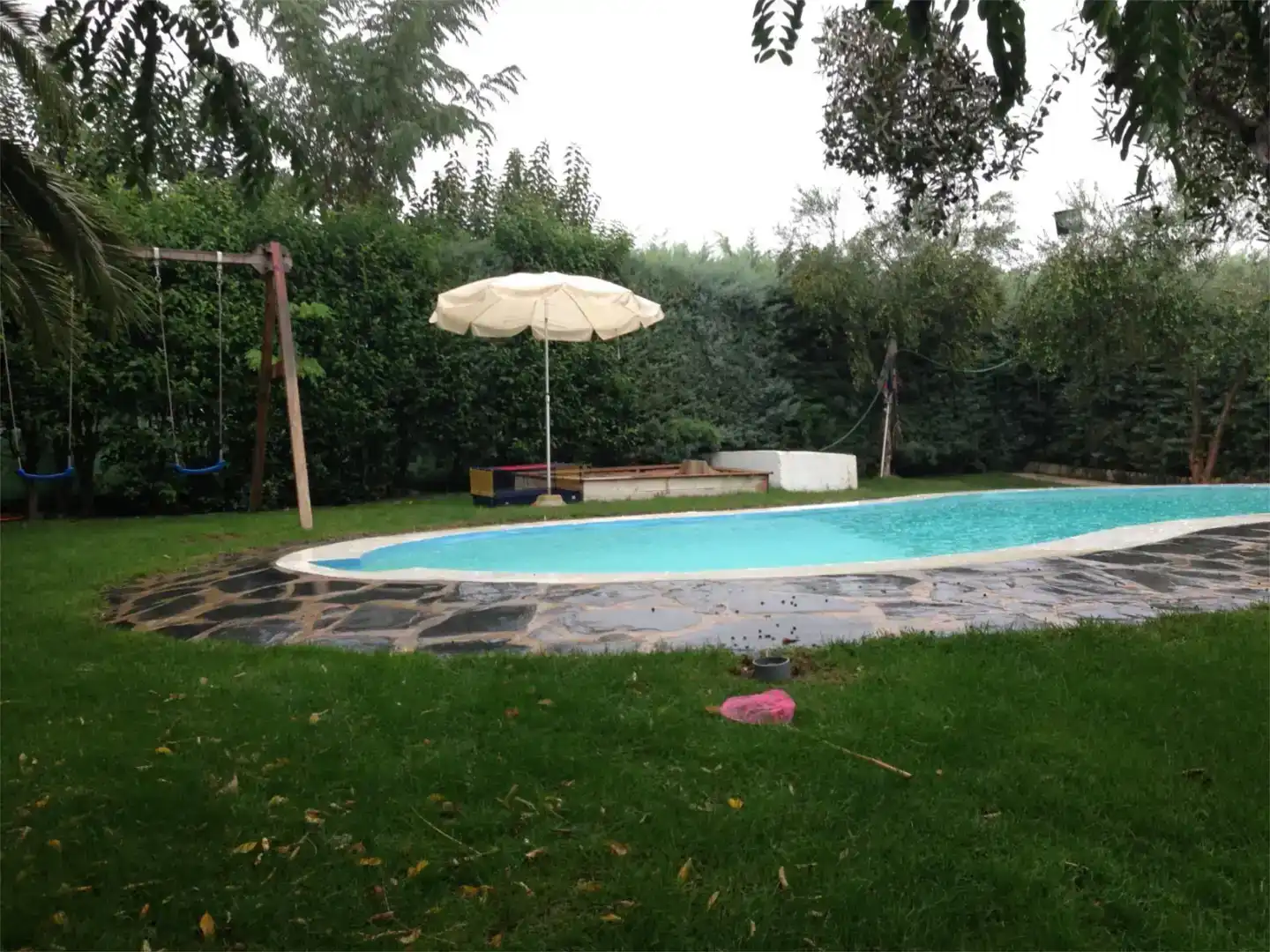 Schwimmbecken von Wohnung zur Miete in Valverde de Leganés mit Klimaanlage, Privatgarten und Schwimmbad