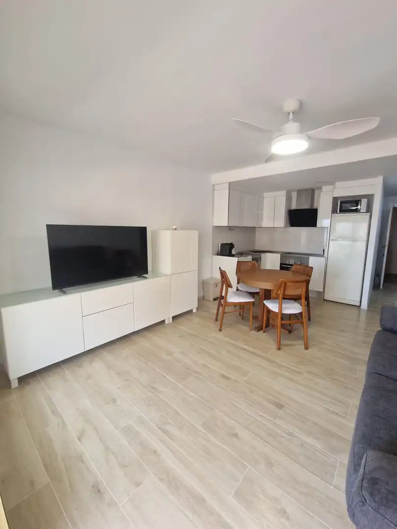 Living room of Flat for rent in Cullera  with Private garden, Parquet flooring and Furnished