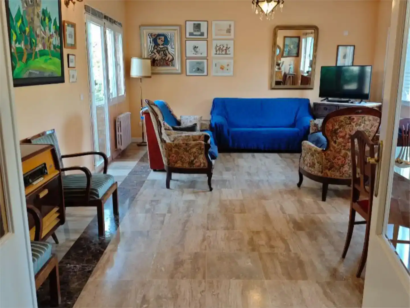 Sala d'estar de Casa o xalet en venda en Guadarrama amb Balcó