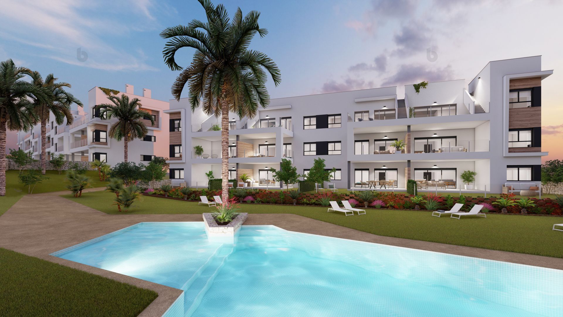 Exterior view of Flat for sale in Pilar de la Horadada  with Air Conditioner, Private garden and Community pool