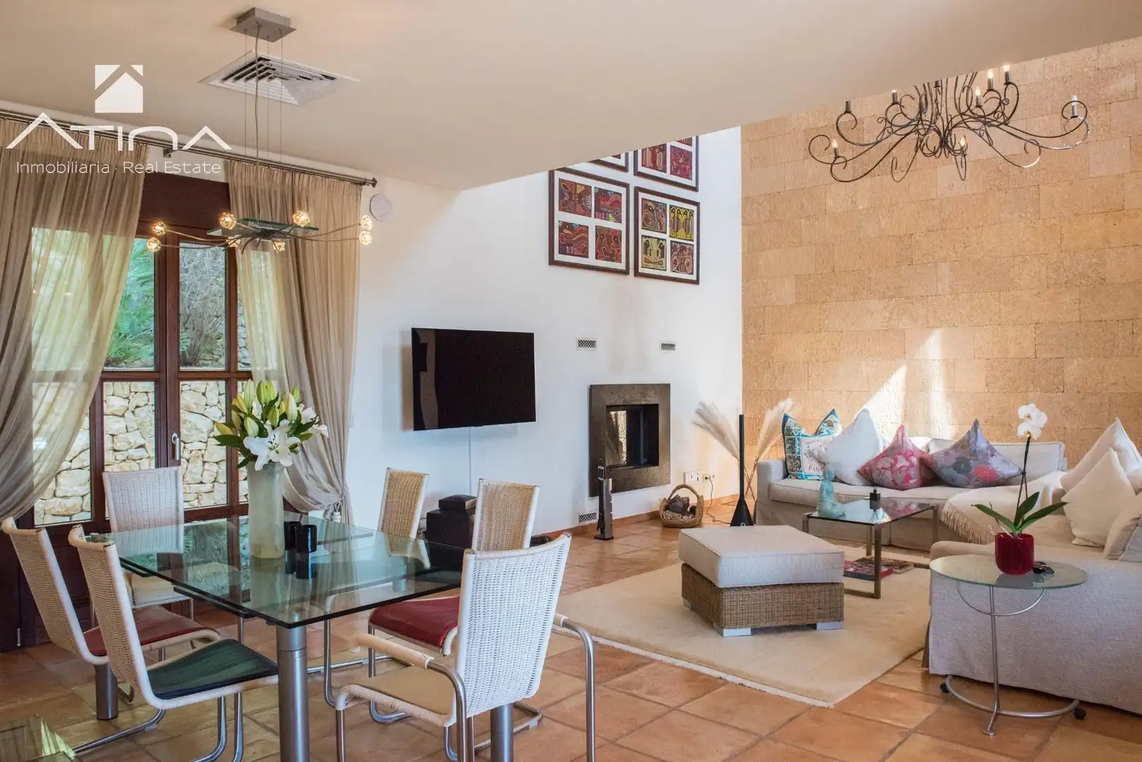 Sala de estar de Casa o chalet en venta en Jávea / Xàbia con Aire acondicionado, Jardín privado y Terraza