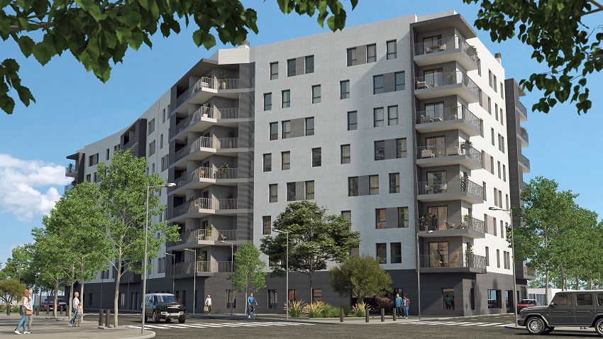 Vista exterior de Piso en venta en  Sevilla Capital con Terraza, Trastero y Piscina comunitaria