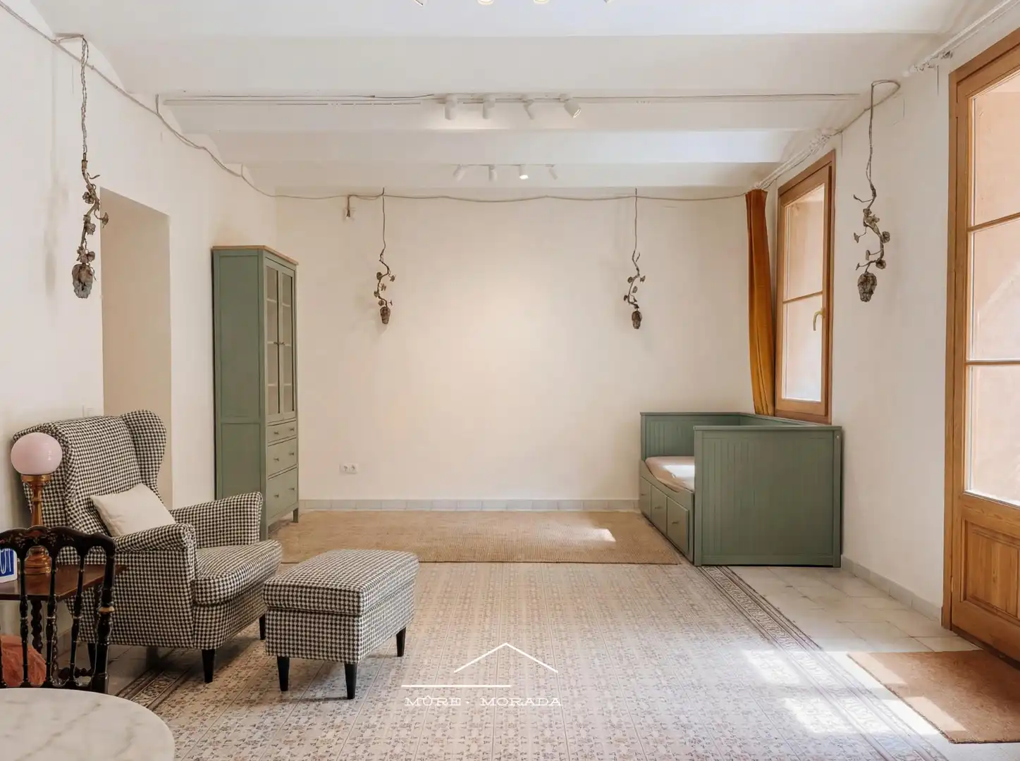 Living room of Lofts for rent in Barcelona  with Air Conditioner, Private garden and Furnished