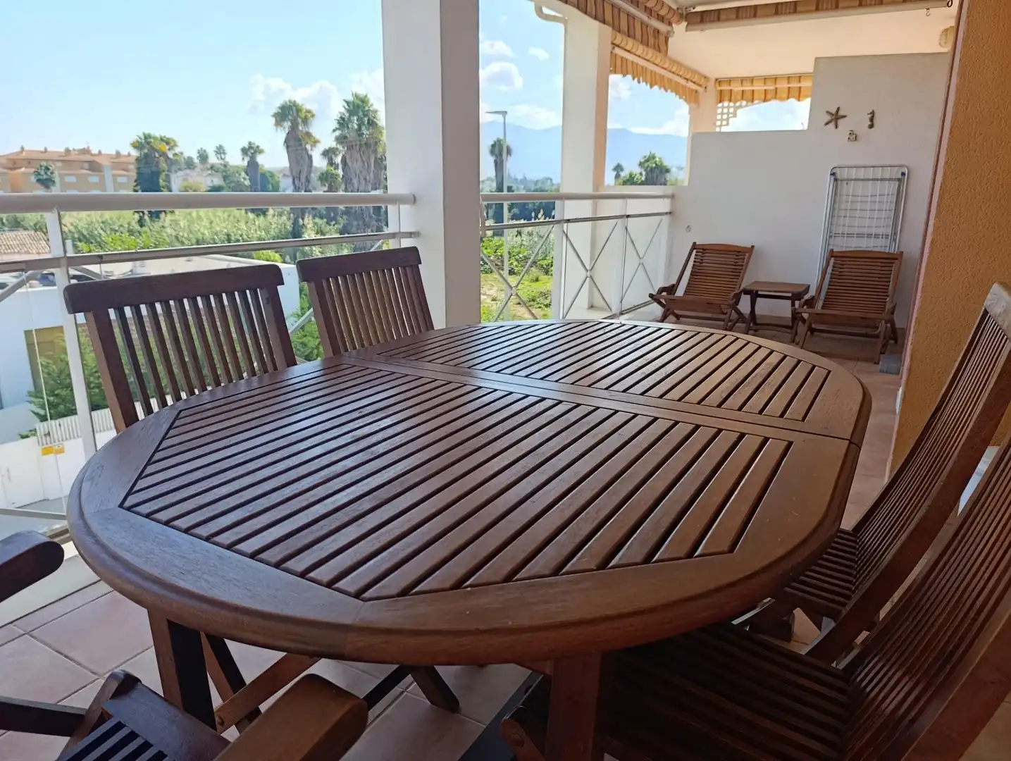 Terraza de Apartamento de alquiler en Dénia con Aire acondicionado, Calefacción y Jardín privado