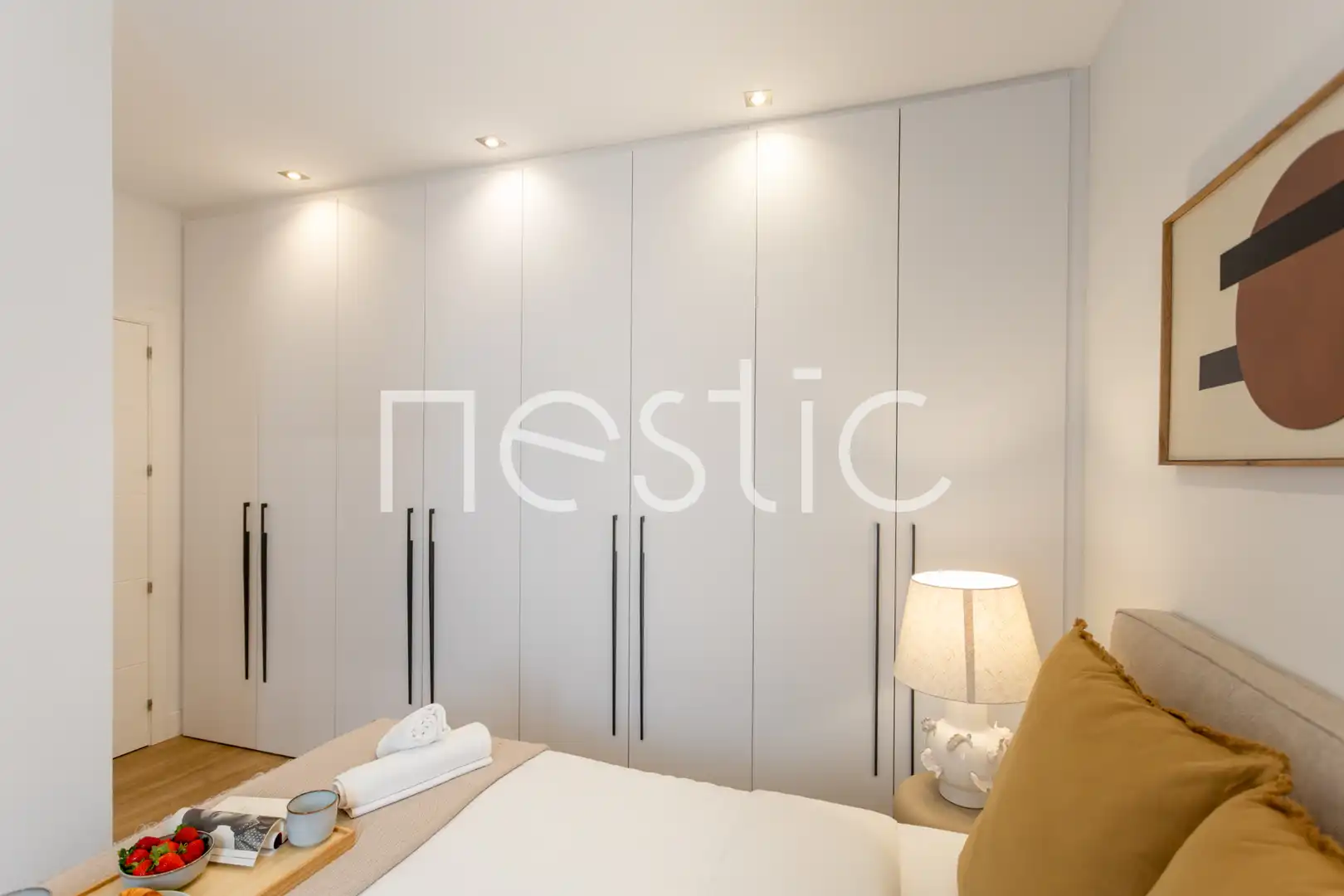 Habitación de Apartamento de alquiler en Madrid con Aire acondicionado, Calefacción y Amueblado