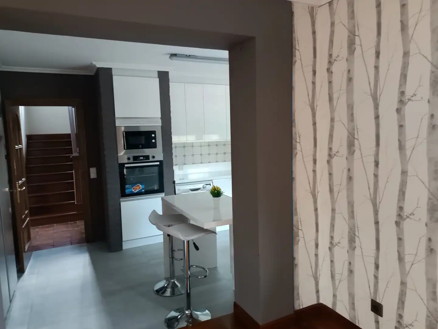 Cocina de Casa o chalet en venta en Castrillón con Calefacción, Jardín privado y Parquet