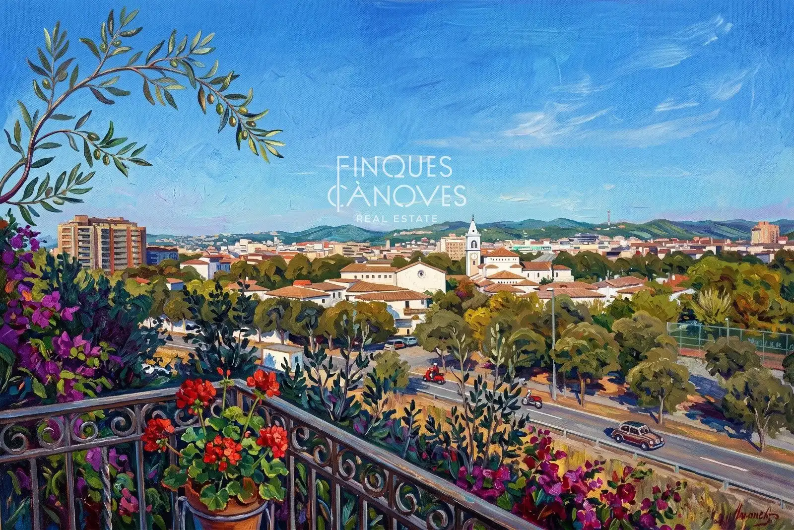 Außenansicht von Dachboden zum Verkauf in Girona mit Heizung, Terrasse und Abstellraum