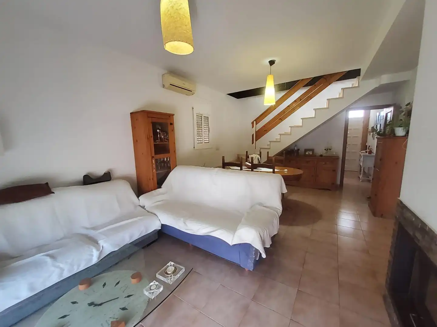 Sala de estar de Casa adosada en venta en Collbató con Jardín privado, Trastero y Alarma