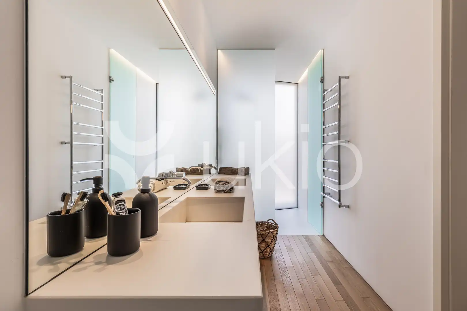 Baño de Apartamento de alquiler en Madrid con Aire acondicionado, Amueblado y Horno