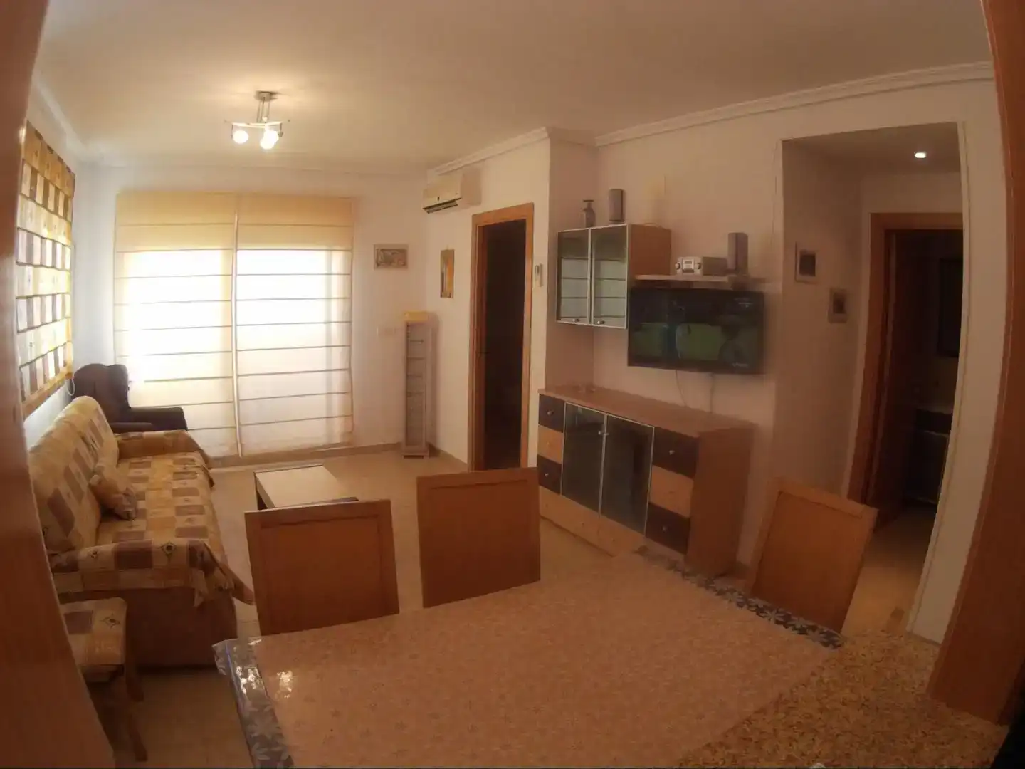 Sala de estar de Piso de alquiler en Oropesa del Mar / Orpesa con Aire acondicionado, Piscina y Amueblado