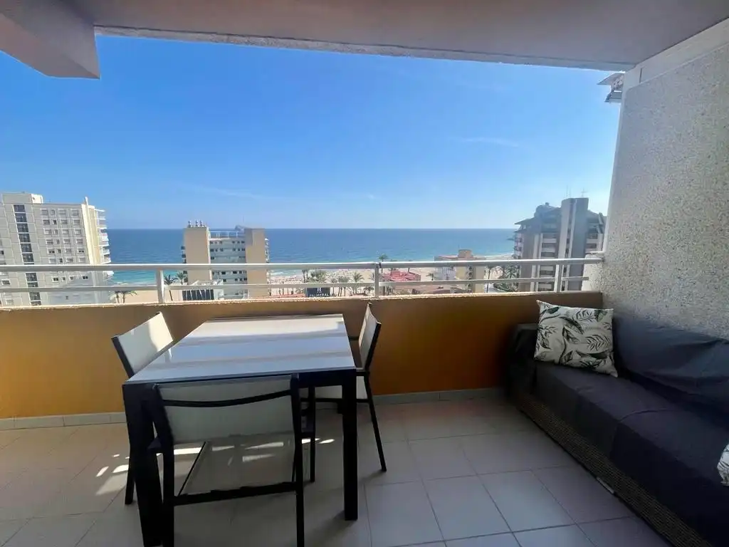 Terrasse von Wohnungen zur Miete in Benidorm mit Klimaanlage, Möbliert und Gemeinschaftspool