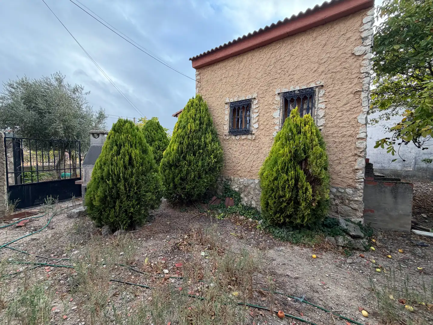 Vista exterior de Finca rústica en venta en Fombellida con Jardín privado, Terraza y Amueblado