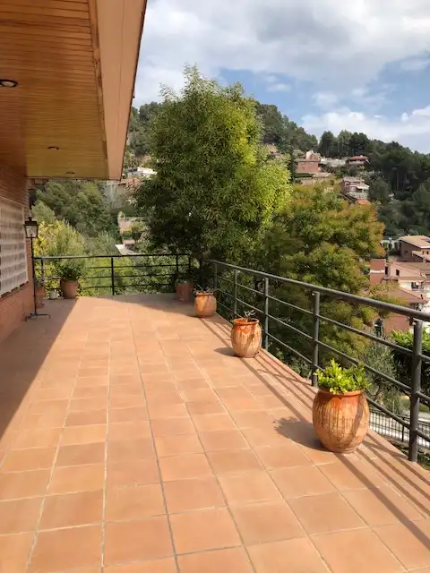 Terrassa de Casa o xalet en venda en La Palma de Cervelló amb Aire condicionat, Calefacció i Jardí privat