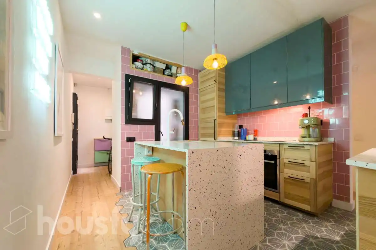 Cocina de Piso en venta en Barcelona con Terraza