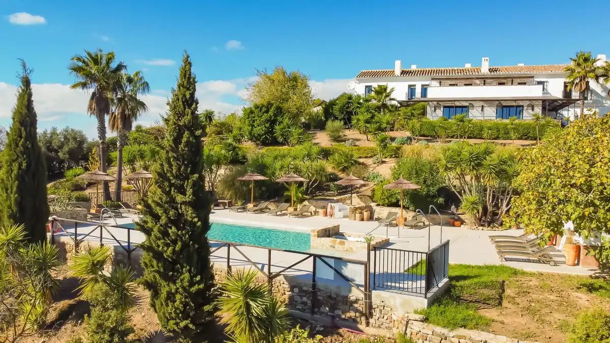 Jardí de Finca rústica en venda en Villanueva de la Concepción amb Aire condicionat, Jardí privat i Terrassa
