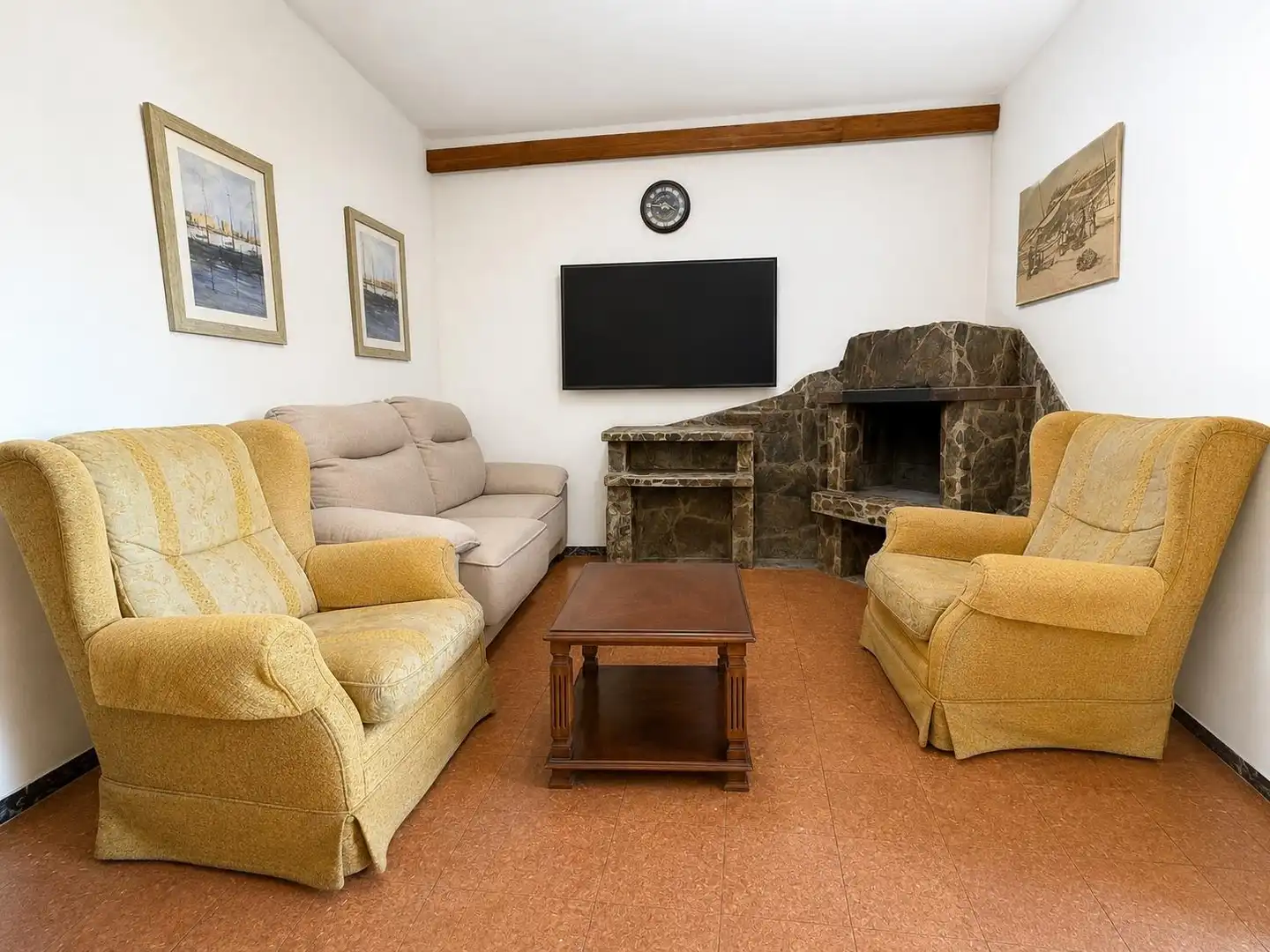 Sala de estar de Piso en venta en Arenys de Mar con Terraza