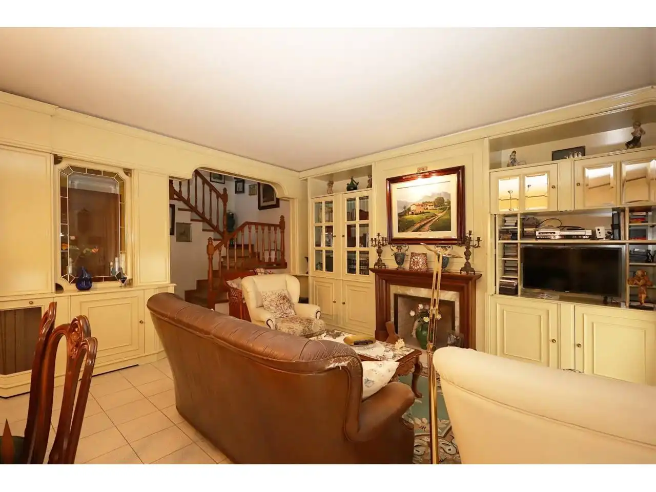 Sala de estar de Casa adosada en venta en Lloret de Mar con Calefacción, Terraza y Amueblado