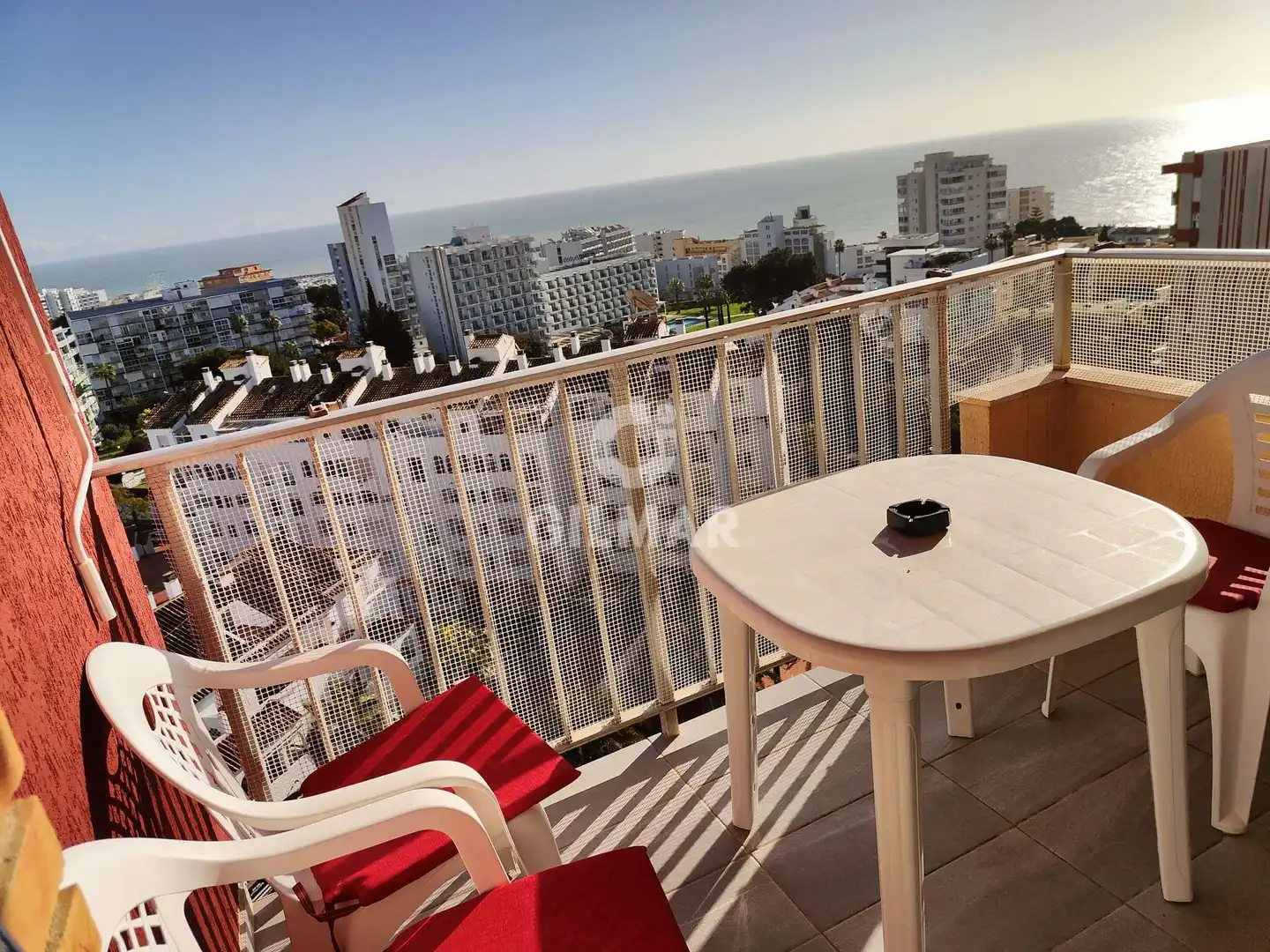 Balcony of Study for sale in Benalmádena  with Heating, Private garden and Swimming Pool