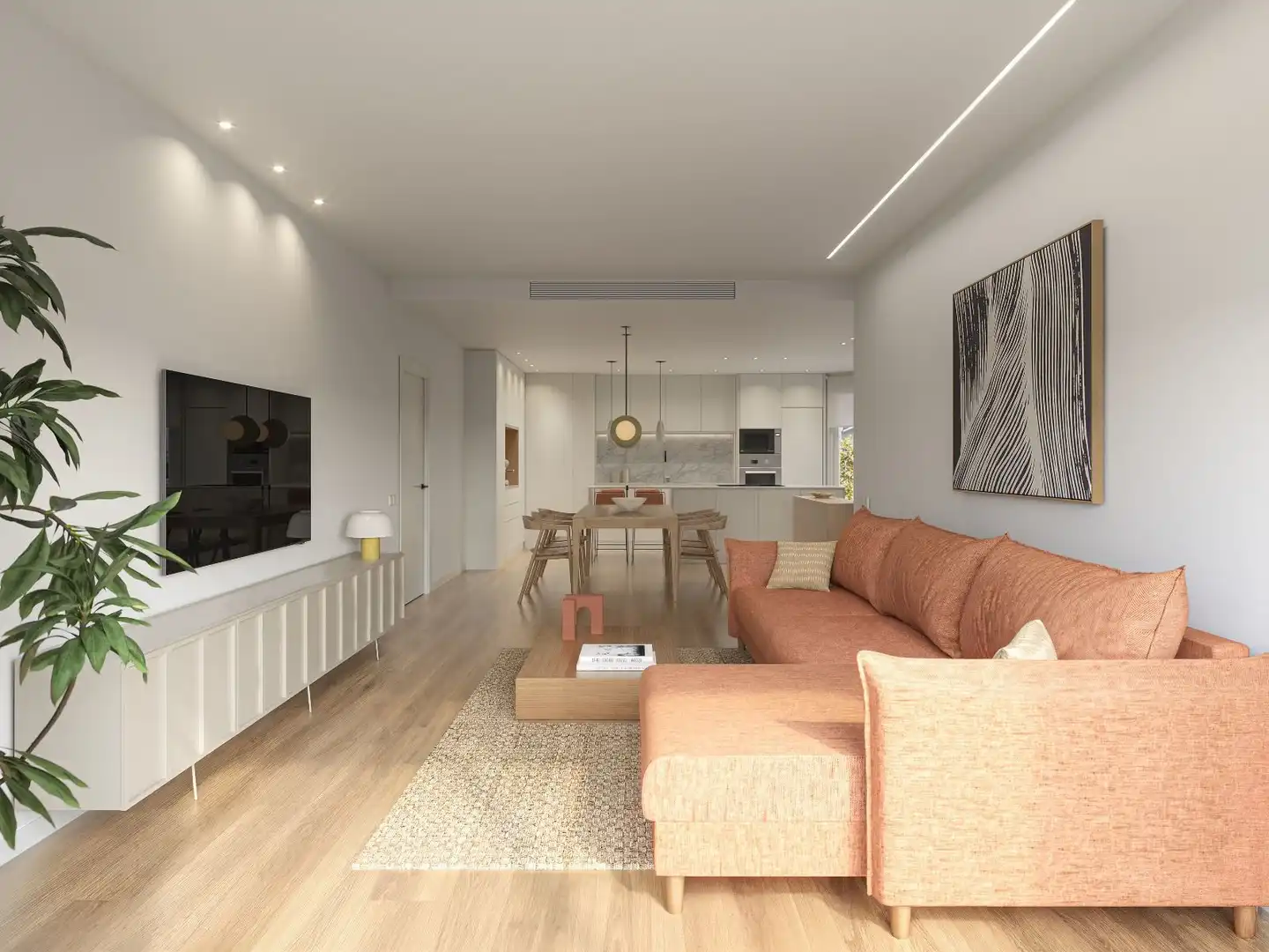 Living room of Flat for sale in Barcelona  with Air Conditioner, Heating and Private garden