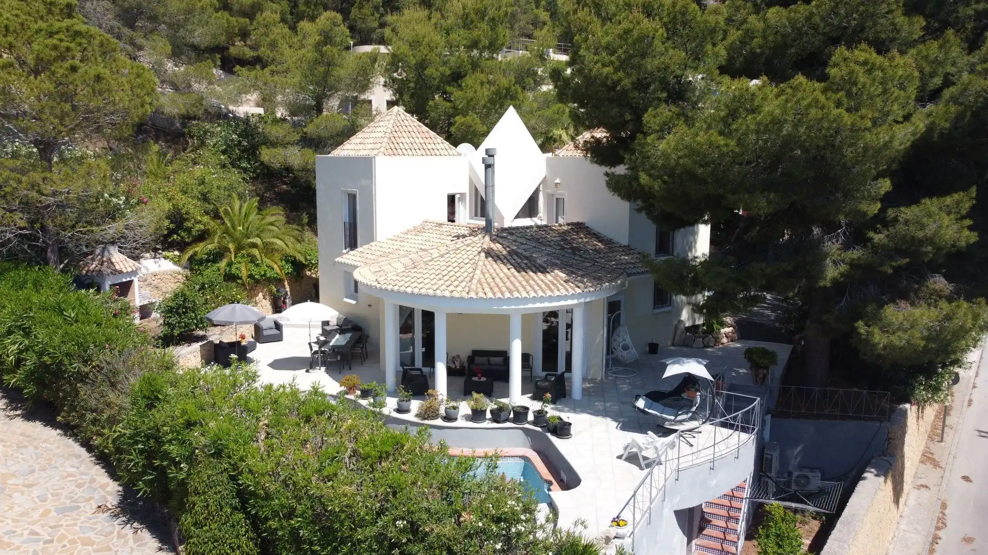 Vista exterior de Casa o chalet en venta en Altea con Aire acondicionado, Calefacción y Jardín privado