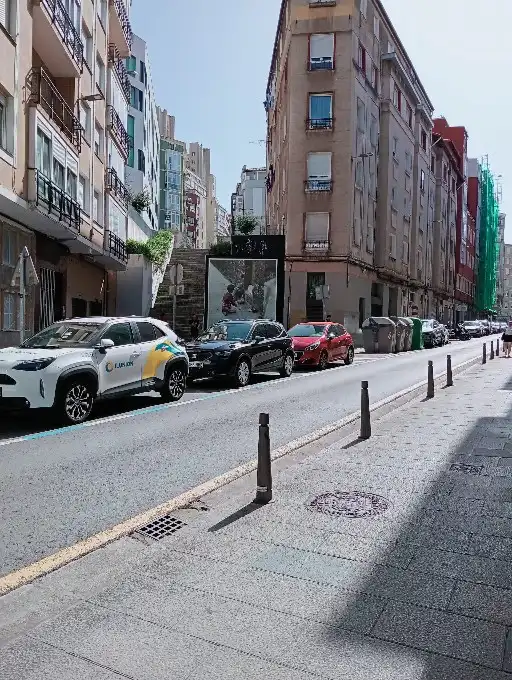Außenansicht von Wohnung zum Verkauf in Santander mit Parkett, Möbliert und Waschmaschine
