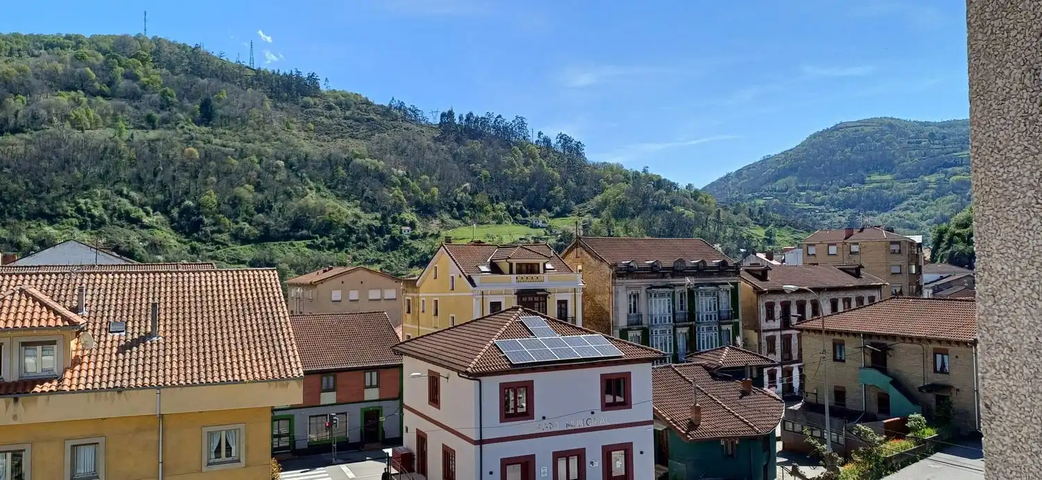 Exterior view of Flat for sale in Mieres (Asturias)  with Heating, Storage room and Swimming Pool