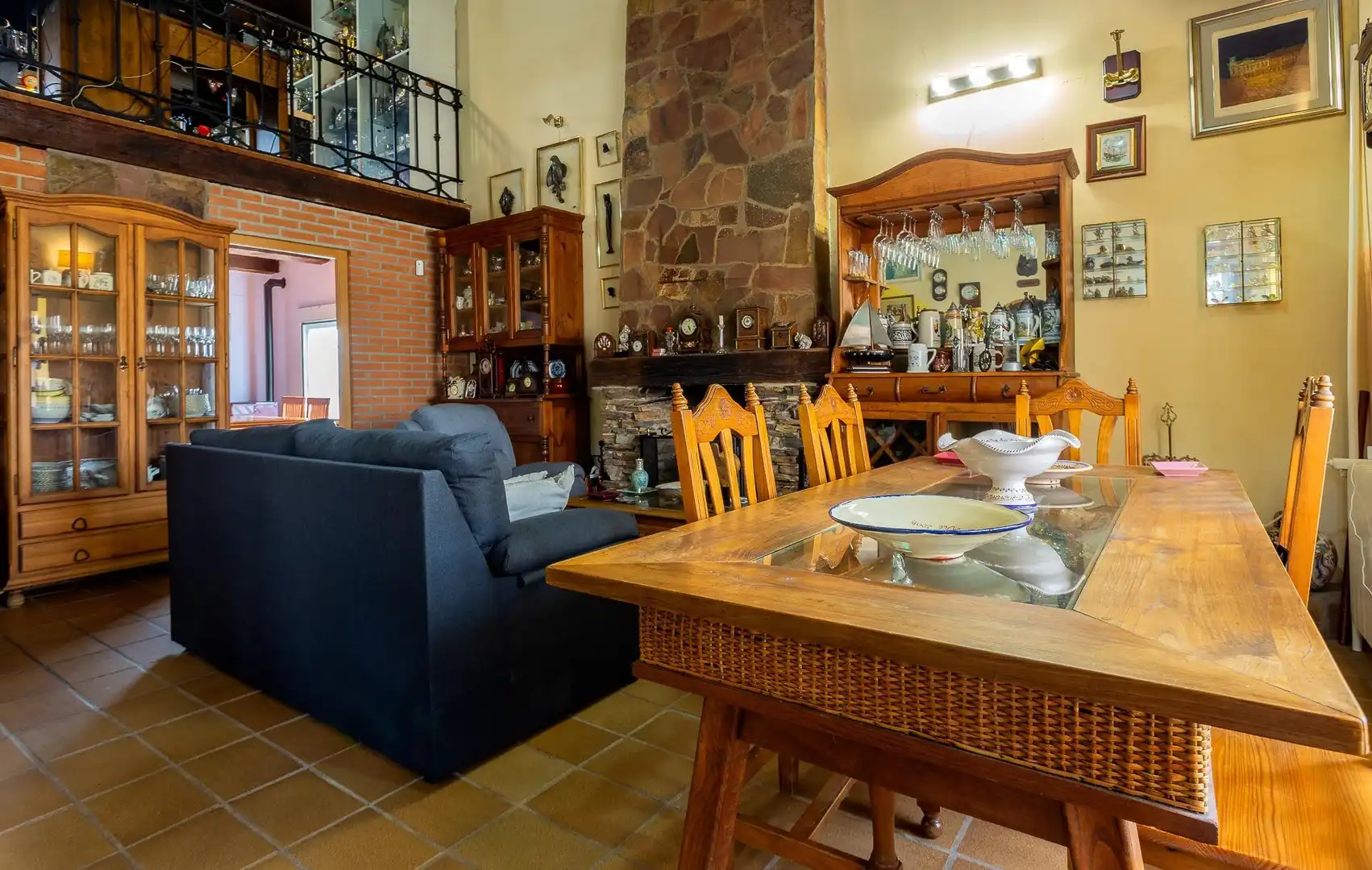 Sala de estar de Casa o chalet en venta en Villar del Olmo con Calefacción, Jardín privado y Terraza