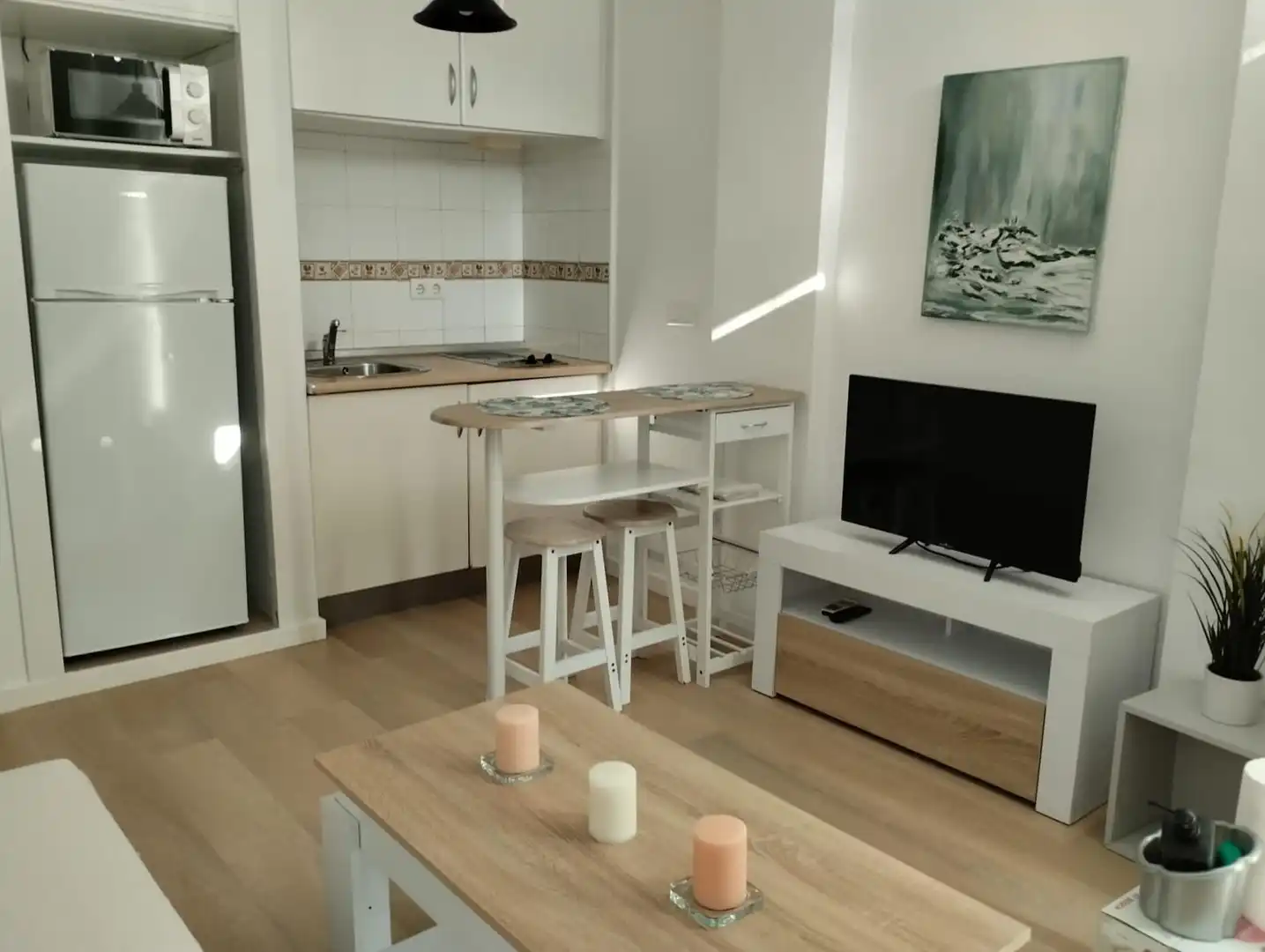 Wohnzimmer von Wohnungen zum Verkauf in Benalmádena mit Klimaanlage, Heizung und Terrasse