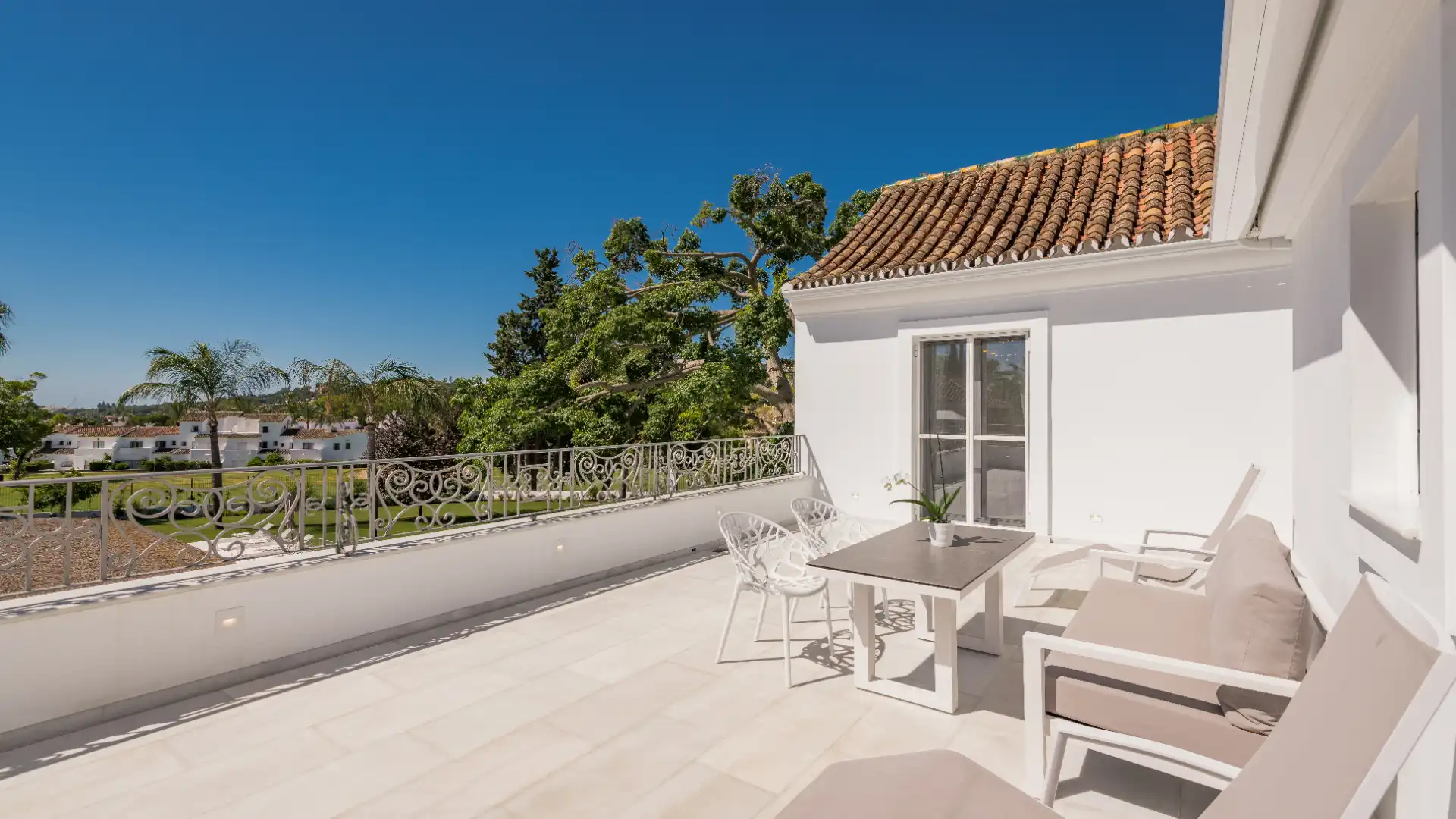 Terraza de Casa o chalet en venta en Marbella con Aire acondicionado, Jardín privado y Terraza