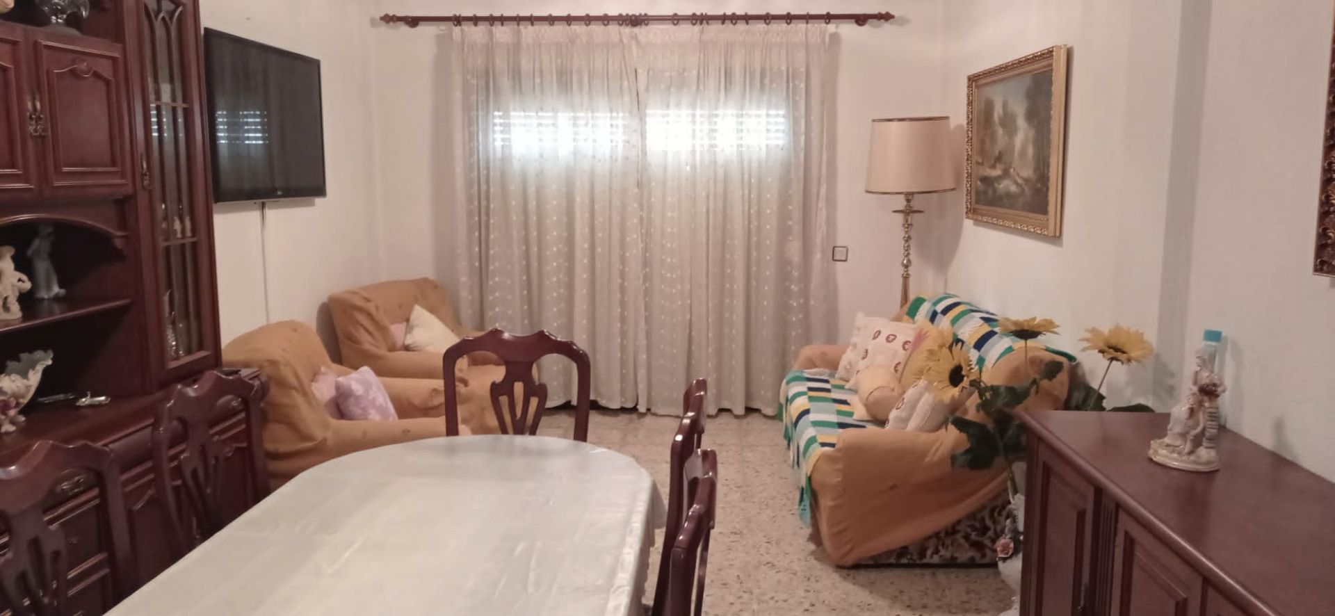 Living room of Flat to rent in San Cristóbal de la Laguna  with Furnished, Oven and TV