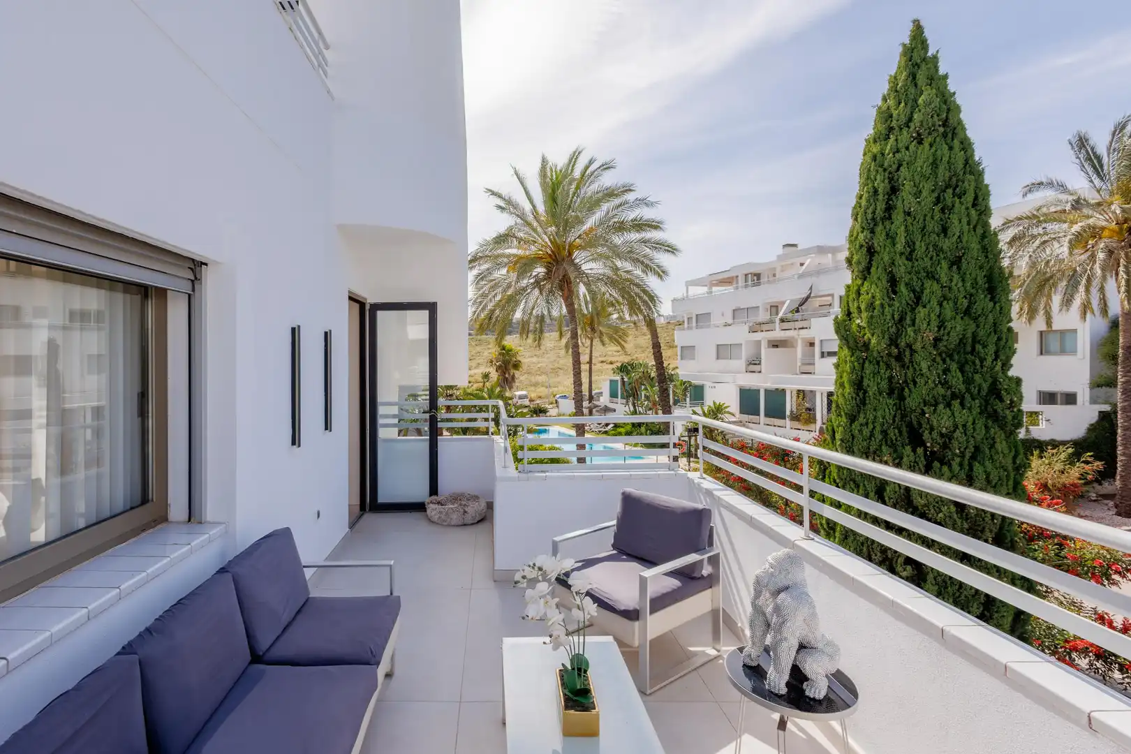 Terraza de Ático en venta en Mijas con Aire acondicionado, Calefacción y Jardín privado