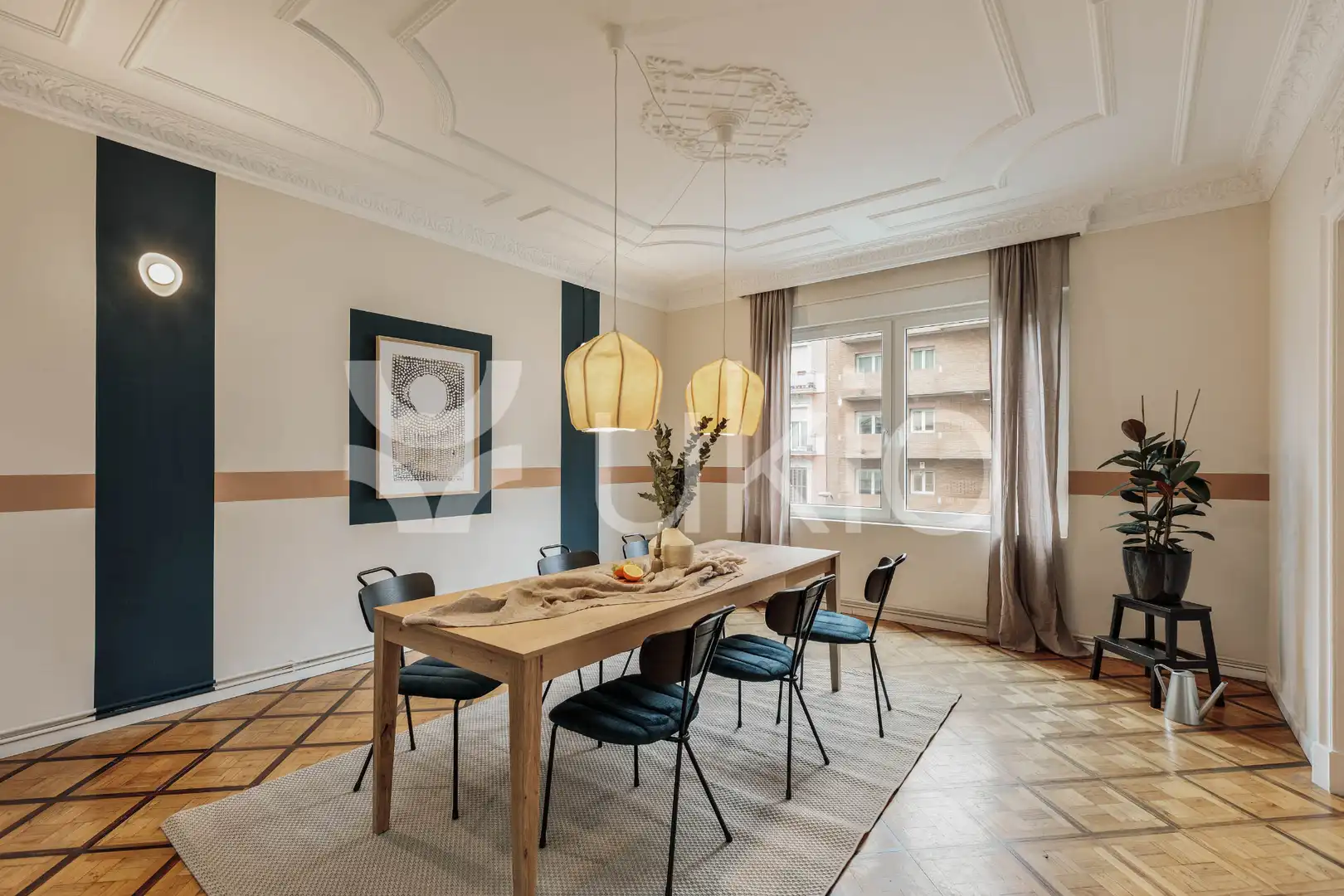 Dining room of Apartments for rent in Barcelona  with Air Conditioner, Heating and Furnished