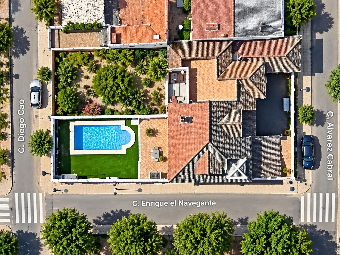 Vista exterior de Casa o chalet en venta en Cartagena con Aire acondicionado, Jardín privado y Terraza