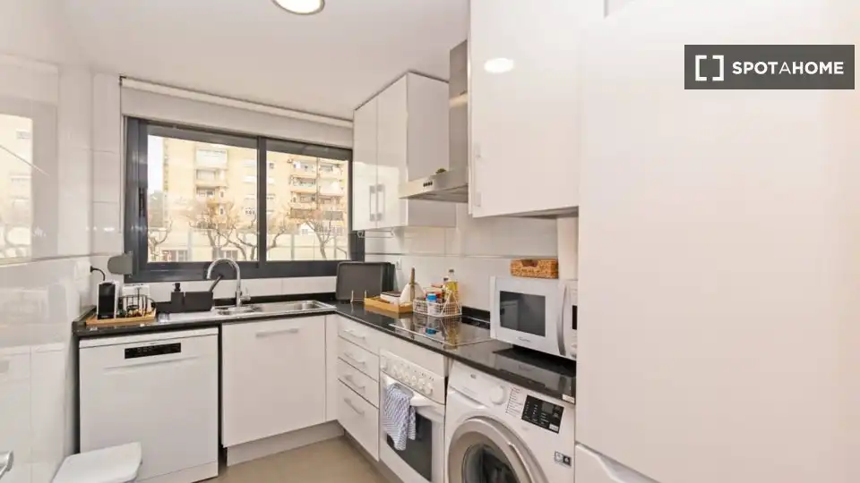 Küche von Wohnung zur Miete in Valencia mit Klimaanlage, Heizung und Möbliert
