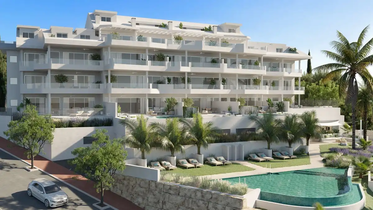 Vista exterior de Planta baixa en venda en Benalmádena amb Aire condicionat, Jardí privat i Traster