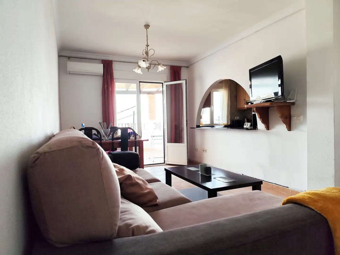 Wohnzimmer von Maisonette zum Verkauf in Mojácar mit Klimaanlage, Terrasse und Abstellraum