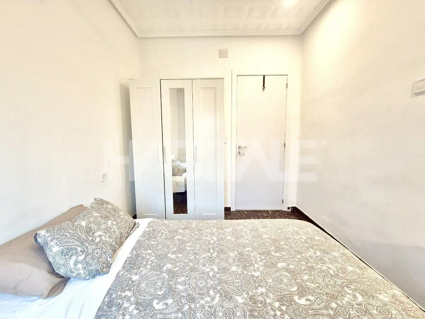 Schlafzimmer von Wohnung zur untervermieten in Valencia mit Möbliert