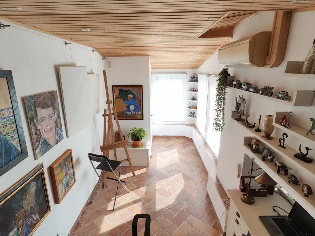 Sala d'estar de Casa o xalet en venda en Dos Hermanas amb Aire condicionat, Terrassa i Balcó
