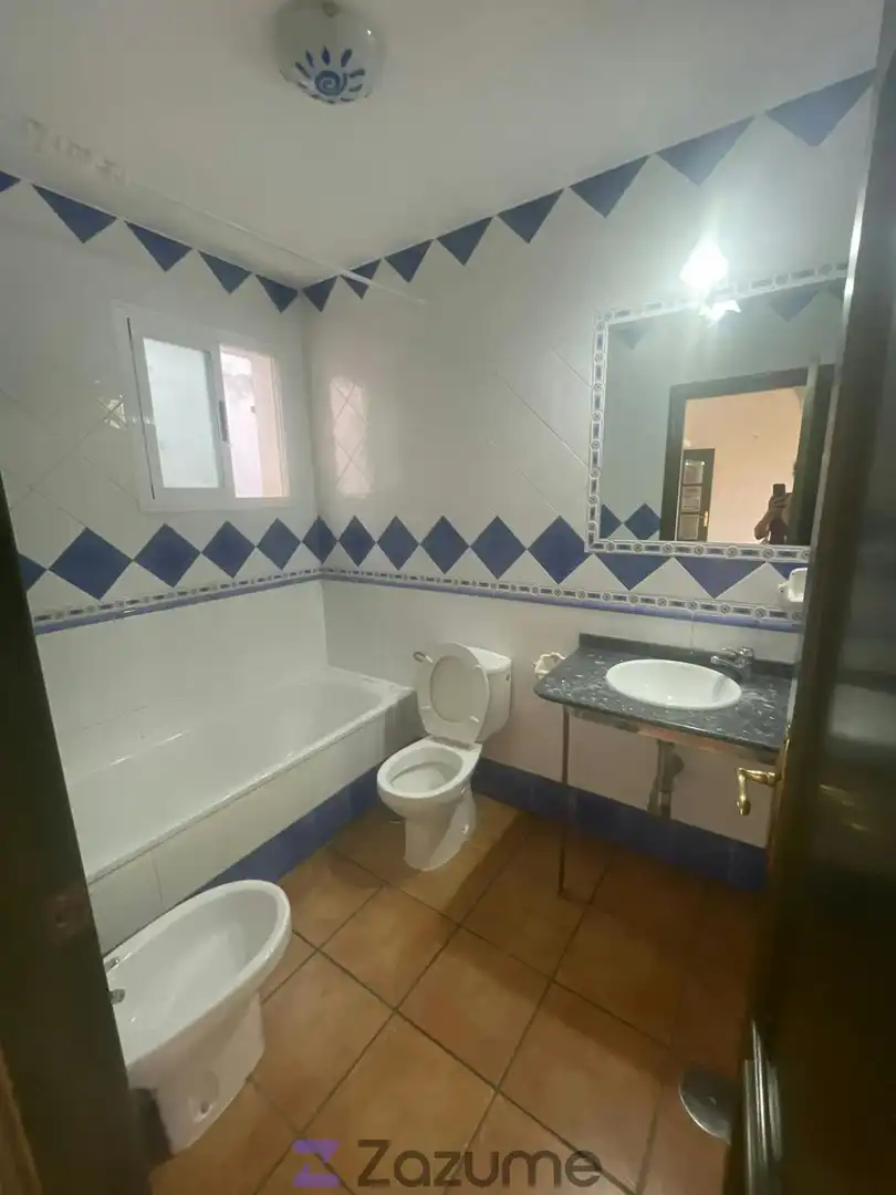 Bany de Apartament de lloguer en Zafra amb Jardí privat, Piscina i Forn